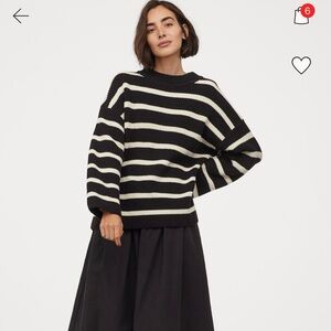 H&M cotton striped sweater